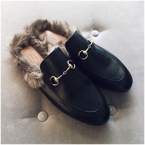 gucci loafers slippery|Gucci fluffy loafers.